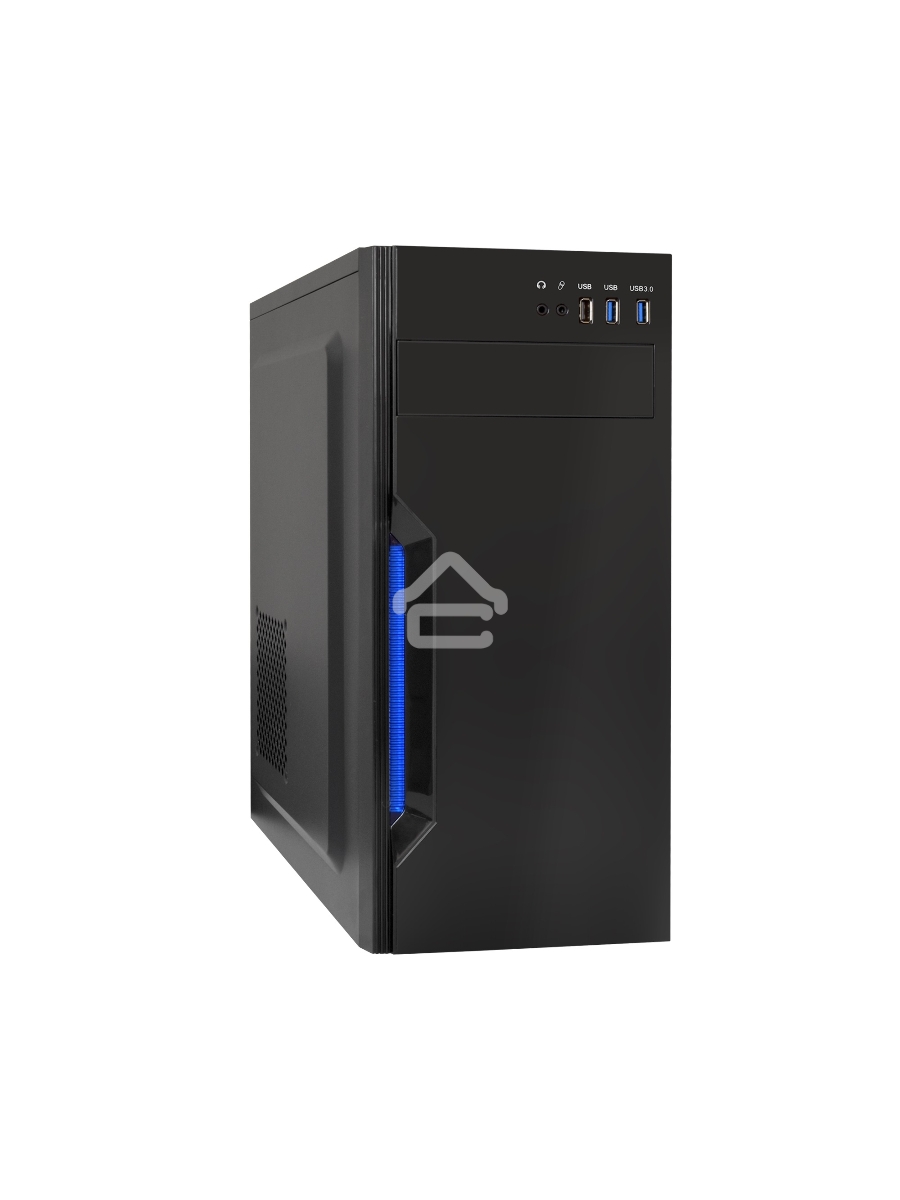 Компьютерный корпус ExeGate XP-333U черный, Miditower ATX, <XP450, Black,120mm>, 1*USB+2*USB3.0, Audio