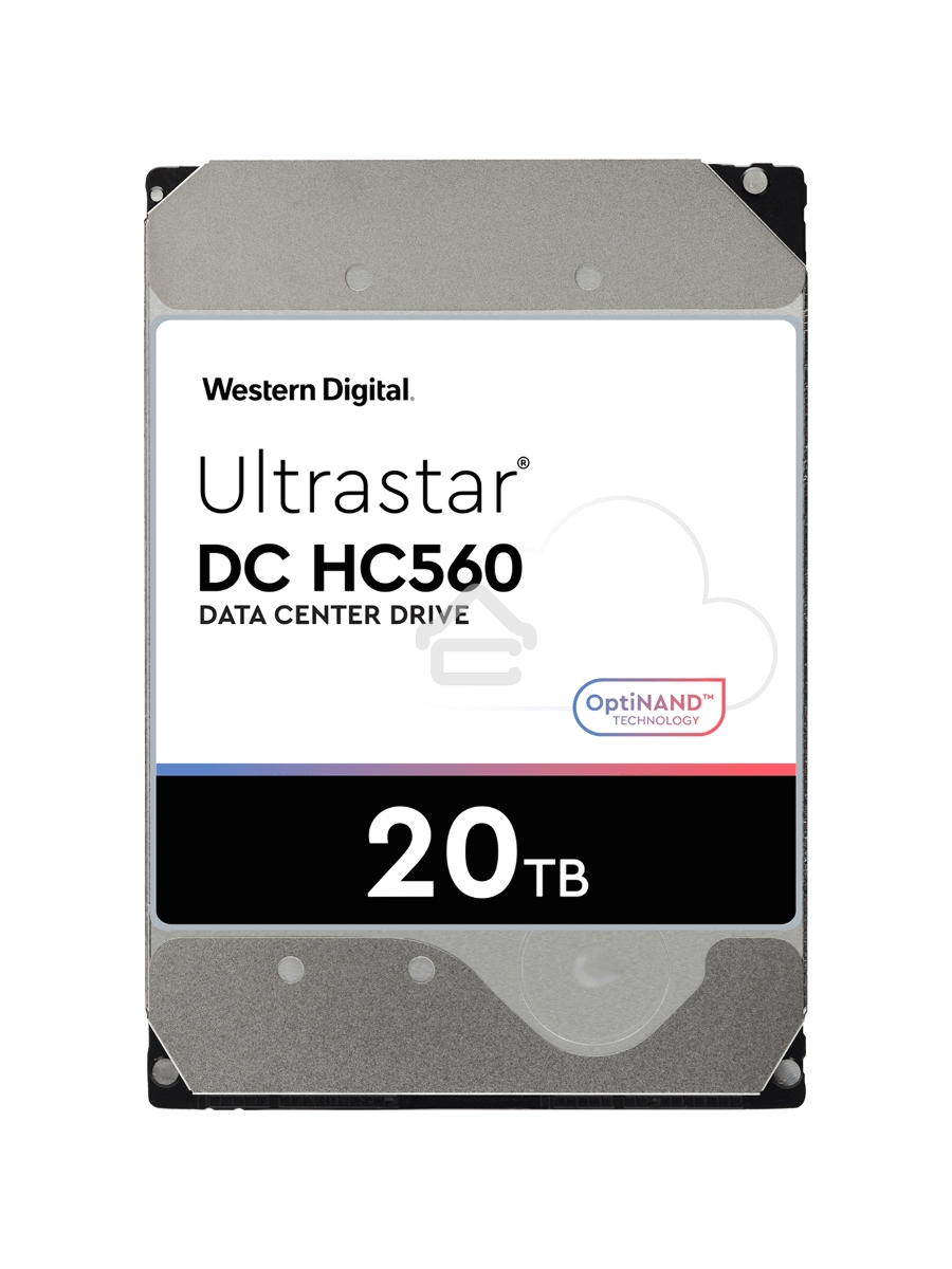 Жесткий диск Western Digital HDD SATA 20Tb Ultrastar DC HC560 0F38785 7200 6Gb/s 512Mb 1 year ocs (analog WUH722020ALE6L4)