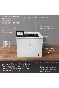 Принтер лазерный HP LaserJet Enterprise M611dn (7PS84A), A4, ч/б, печ. до 61 стр/мин., 1200 x 1200 dpi, USB, RJ-45
