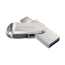 Флешка USB SanDisk Ultra Dual Luxe (SDDDC4-256G-G46), 256Gb, USB 3.2/USB Type-C, R/W 150/40, серебристый