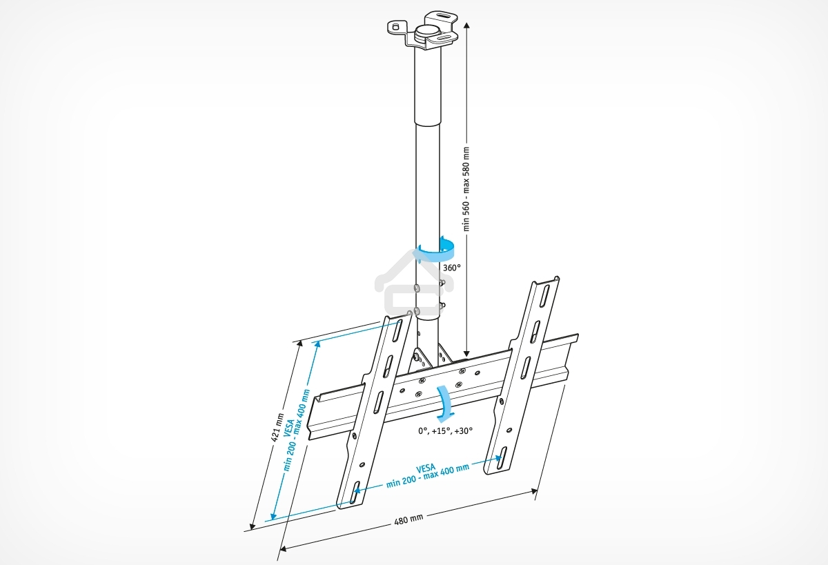 Кронштейн для телевизора Holder PR-101-B черный 32