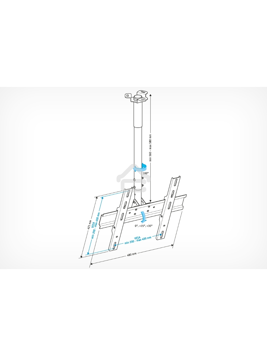 Кронштейн для телевизора Holder PR-101-B черный 32