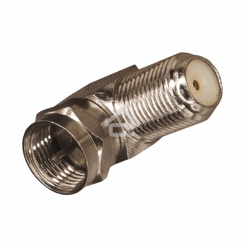 Переходник антенный Rexant (штекер F - гнездо F), угловой, (1шт.)