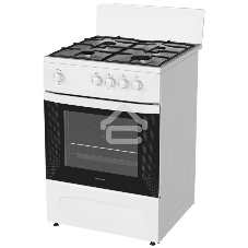 Плита газовая Darina C 1001 W белый/черный, конфорок 4 шт, духовка 50 л, 60 см x 85 см x 60 см