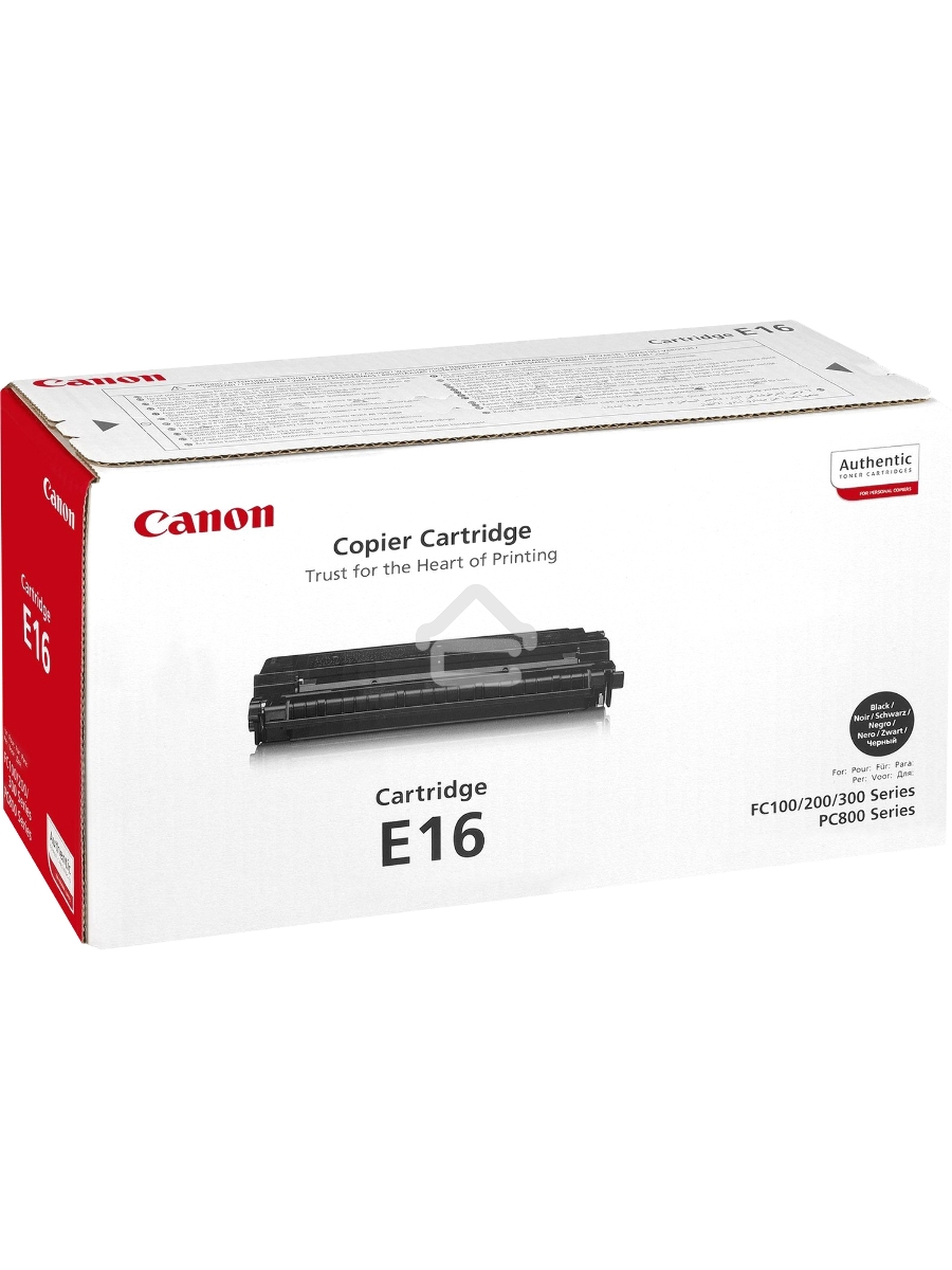 Картридж лазерный Canon Е-16 (1492A003) черный для FC-200/210/220/226/230/310/330/336/530 2000 стр.