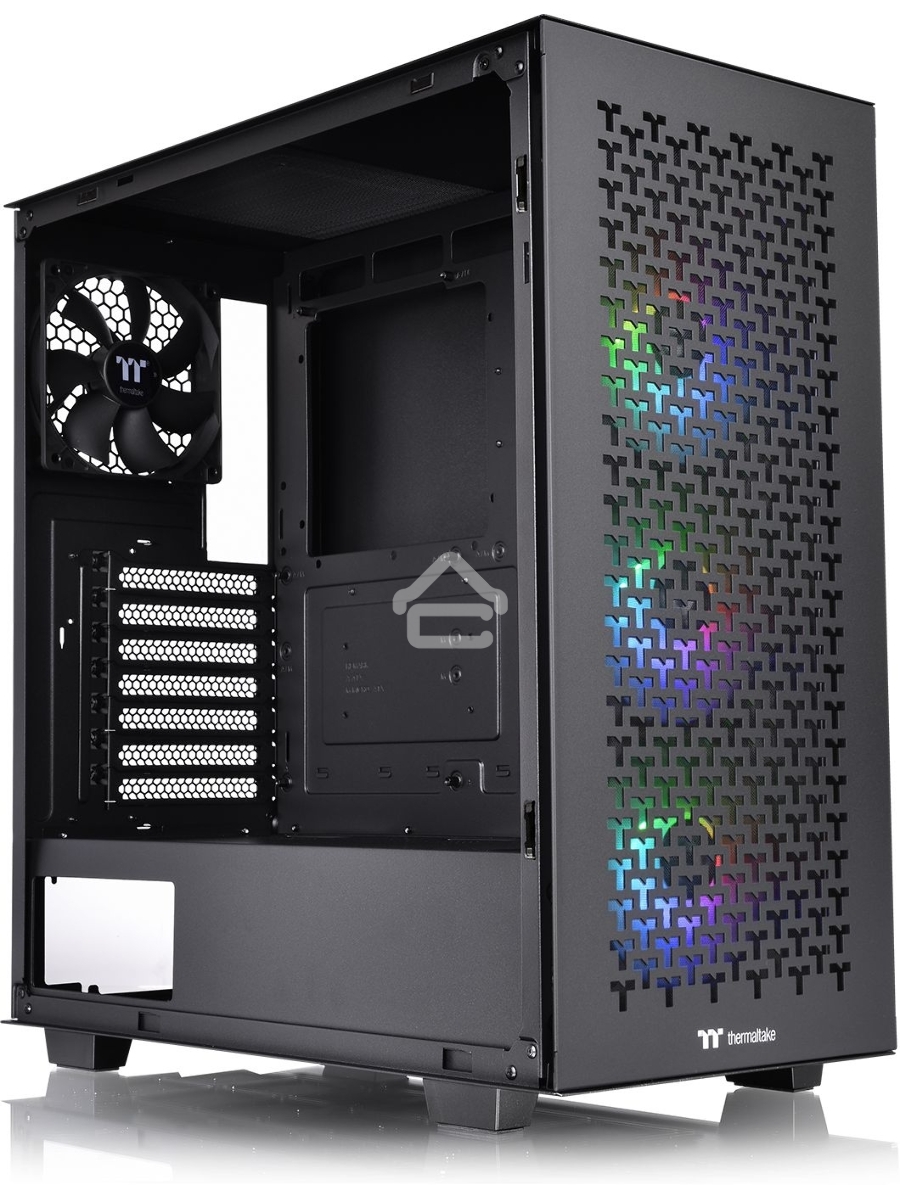 Компьютерный корпус Thermaltake V350 TG ARGB AIR черный без БП ATX 2x120mm 2x140mm 2xUSB2.0 1xUSB3.0 audio bott PSU