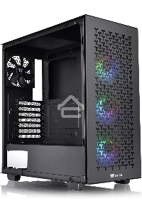 Компьютерный корпус Thermaltake V350 TG ARGB AIR черный без БП ATX 2x120mm 2x140mm 2xUSB2.0 1xUSB3.0 audio bott PSU