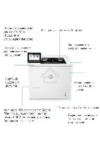 Принтер лазерный HP LaserJet Enterprise M611dn (7PS84A), A4, ч/б, печ. до 61 стр/мин., 1200 x 1200 dpi, USB, RJ-45