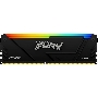 Оперативная память Kingston Fury Beast, DDR4, 64GB (4x16GB), 3200MHz, CL16, DIMM, с радиатором, RGB, чёрный