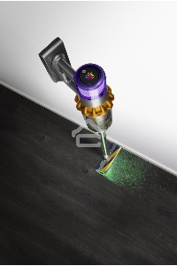 Пылесос вертикальный Dyson V15 Detect Absolute SV47 (447033-01) серебристый, питание от аккумулятора, 240 Вт, уборка сухая, пылесборник 0.76 л, работа от АКБ max - 60 мин
