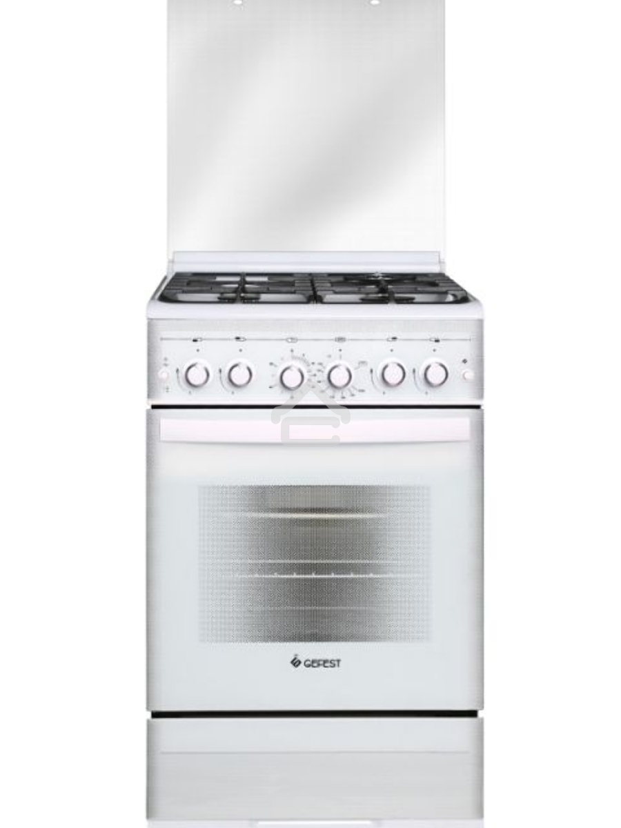 Плита газовая Gefest ПГ 5300-02 0040 белый, конфорок 4 шт, духовка 52 л, 50 см x 85 см x 58.5 см