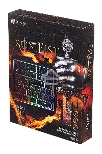 Игровой блок Oklick 701G IRON FIST черный USB for gamer LED (подставка для запястий)
