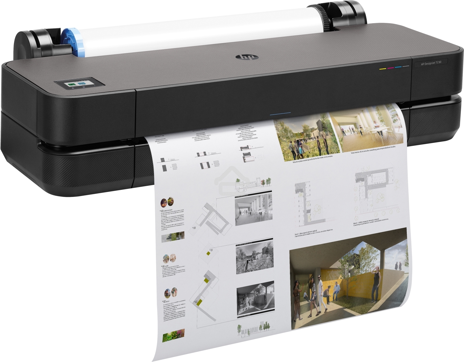 Плоттер струйный HP Designjet T230 (5HB07A), A1, 24