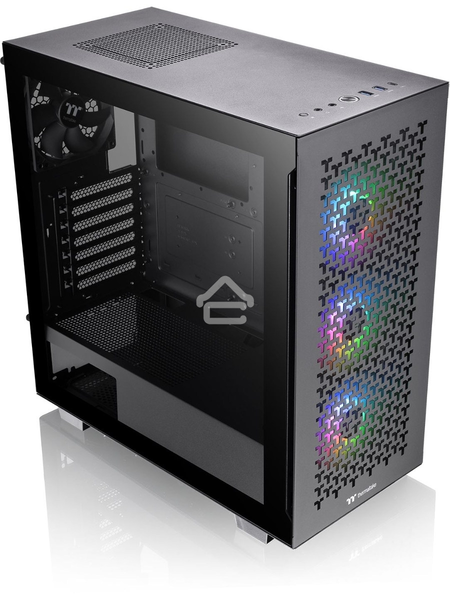 Компьютерный корпус Thermaltake V350 TG ARGB AIR черный без БП ATX 2x120mm 2x140mm 2xUSB2.0 1xUSB3.0 audio bott PSU