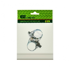 Хомуты металлические Сибртех, силовые 23-25 мм, ширина 18 мм, шарнирные, W1, 2 шт.