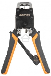 Инструмент обжимной Hyperline HT-500R для RJ-45/RJ-12/RJ-11 (упак:30шт)