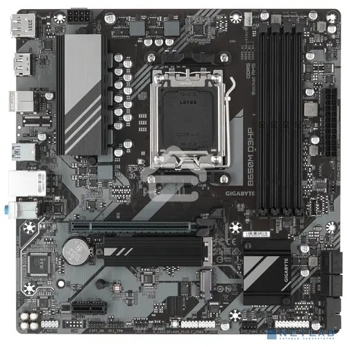 Материнская плата Gigabyte B650M D3HP, AM5, AMD B650, 4xDDR5, 4xSATA, 2xM.2, 1xPCI-E 4.0 x16, 1xPCI-E x1, 1xHDMI, 2xDP, 1x 2.5Gb LAN, 3xUSB-A 3.2 Gen 1, 2xUSB-A 2.0, 1xUSB-C 3.2 Gen 1, 3x3.5 мм, 7.1, Micro-ATX