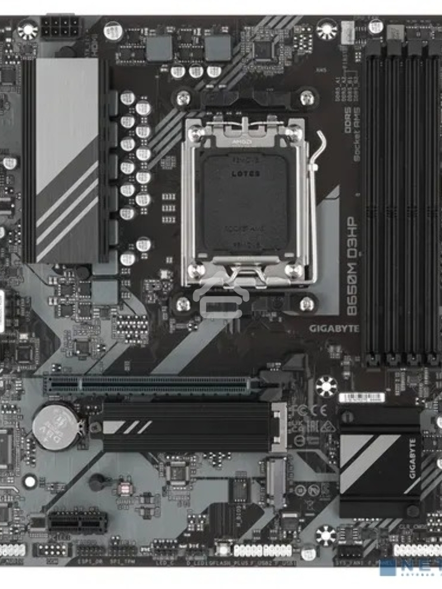 Материнская плата Gigabyte B650M D3HP, AM5, AMD B650, 4xDDR5, 4xSATA, 2xM.2, 1xPCI-E 4.0 x16, 1xPCI-E x1, 1xHDMI, 2xDP, 1x 2.5Gb LAN, 3xUSB-A 3.2 Gen 1, 2xUSB-A 2.0, 1xUSB-C 3.2 Gen 1, 3x3.5 мм, 7.1, Micro-ATX