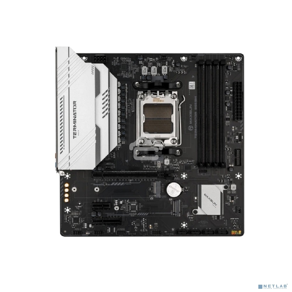 Материнская плата Maxsun Challenger B650M WIFI, AM5, AMD B650, 2xDDR5, 3xSATA, 1xM.2, 1xPCIe 4.0 x16, 1xPCIe 3.0 x1, 1xDP, 1xHDMI, 1x1Gb LAN, Wi-Fi 5, Bluetooth 4.2, 4xUSB-A 5Gbps, 2xUSB-A 2.0, 3x3.5 мм, 5.1, mATX