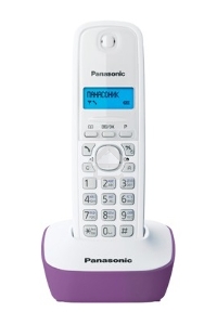 Телефон беспроводной (DECT) Panasonic KX-TG1611RUF (сиреневый) {АОН, Caller ID,12 мелодий звонка,подсветка дисплея,поиск трубки}