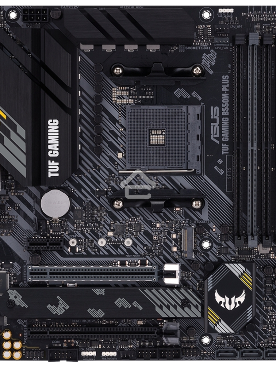 Материнская плата ASUS TUF GAMING B550M-PLUS, AM4, AMD B550, 4xDDR4, 4xSATA, 2xM.2, 1xPCIe 4.0 x16, 1xPCIe 3.0 x16, 1xPCIe x1, 1xHDMI, 1xDP, 1x 2.5Gb LAN, 4xUSB-A 3.2 Gen 1, 1xUSB-A 3.2 Gen 2, 2xUSB-A 2.0, 1xUSB-C 3.2 Gen 2, 5x3.5 мм, 7.1, mATX