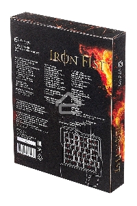 Игровой блок Oklick 701G IRON FIST черный USB for gamer LED (подставка для запястий)