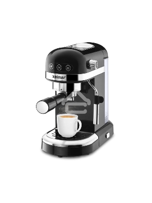 Кофеварка рожковая Zelmer EXPRESSO ZCM7295 черный, исп. кофе - молотый/чалды, 1.4 л, 1350 Вт, 20 Бар.