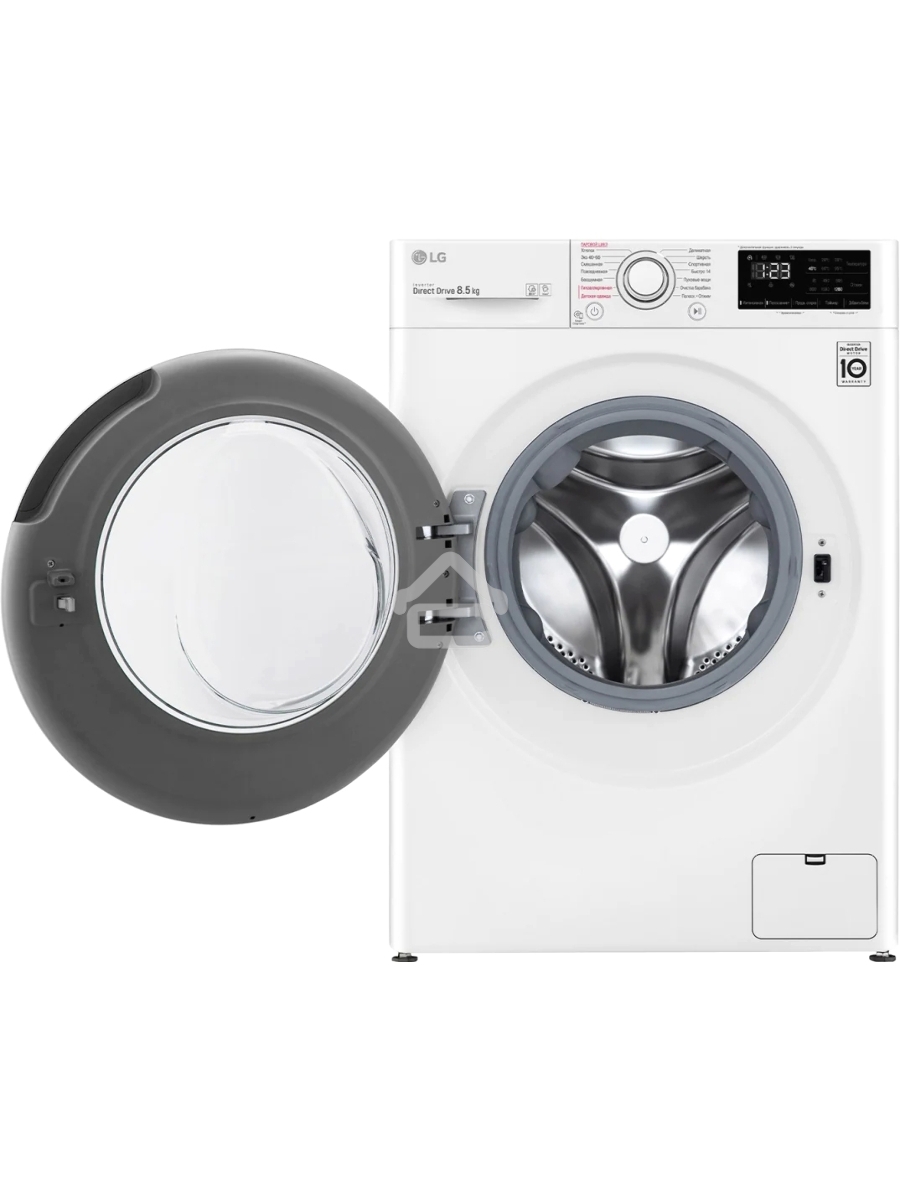 Стиральная машина LG F2V3GS3W белый, загрузка фронтальная 8,5 кг, 1200 об/мин., класс: А