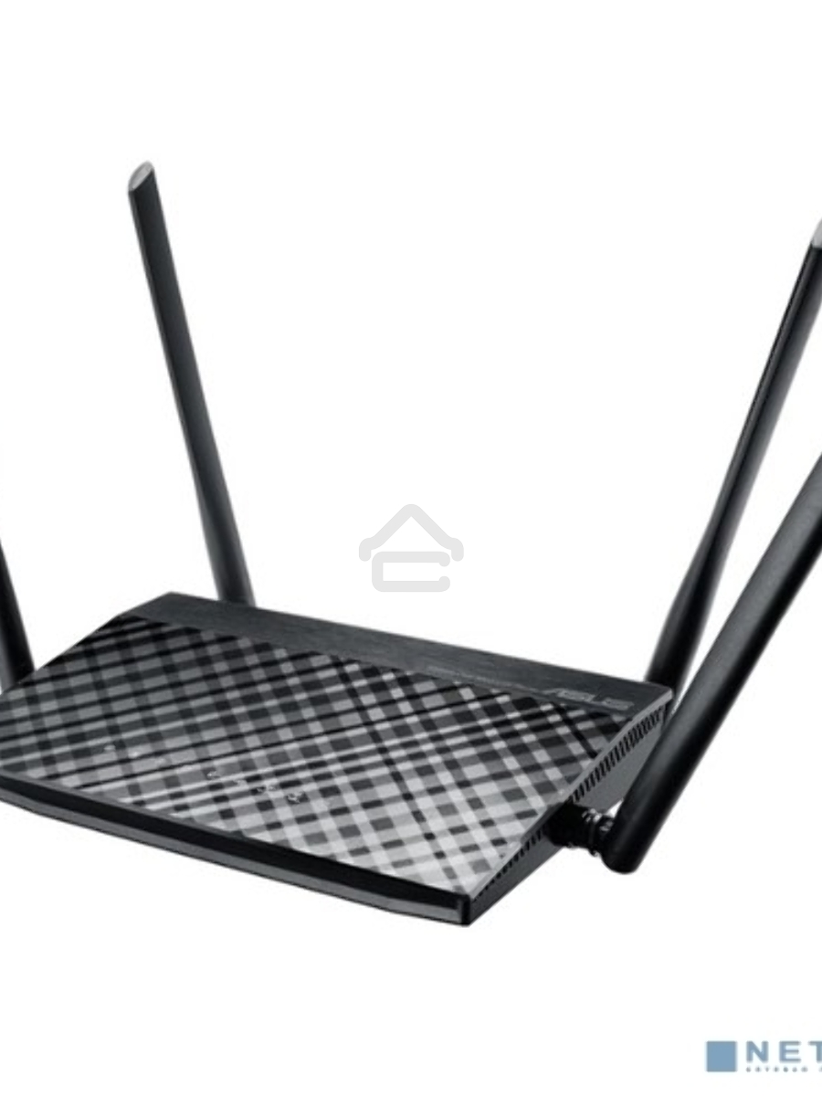 Маршрутизатор беспроводной Asus RT-AC1200 10/100BASE-TX черный (Dual Band)