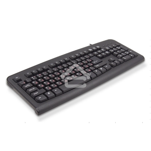 Клавиатура проводная Lime K-0494 RLSK USB Standart Black 104 keyboard with RUS/LAT keys and Special scroll key, Rus(red)/Lat(белый)