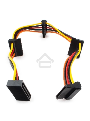 Кабель Cablexpert Кабеля питания SATA, 4x15pin(M)/15pin(F), 40см (CC-SATAMF-03)