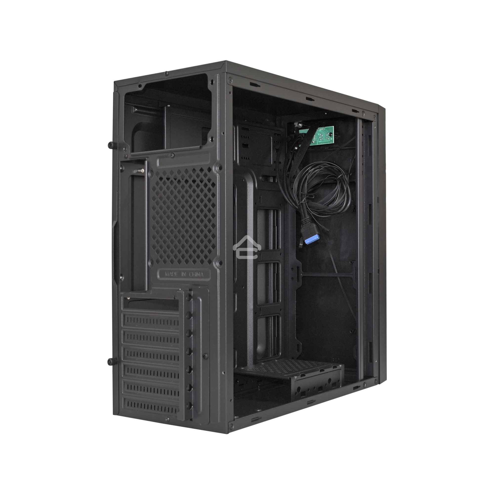 Компьютерный корпус Miditower ExeGate XP-333U Black, ATX, <XP500, Black,120mm>, 1*USB+2*USB3.0, Audio