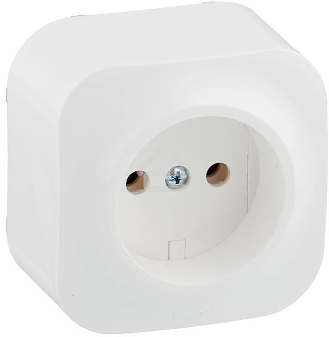 Розетка Legrand 782210 без заземления без шторок (Белая)