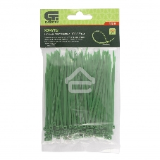 Хомуты Сибртех 100 х 2,5 мм, пластиковые, зеленые, 100 шт.