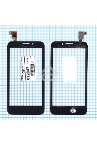 Сенсорное стекло (тачскрин) для Alcatel One Touch Snap 7025D, черное