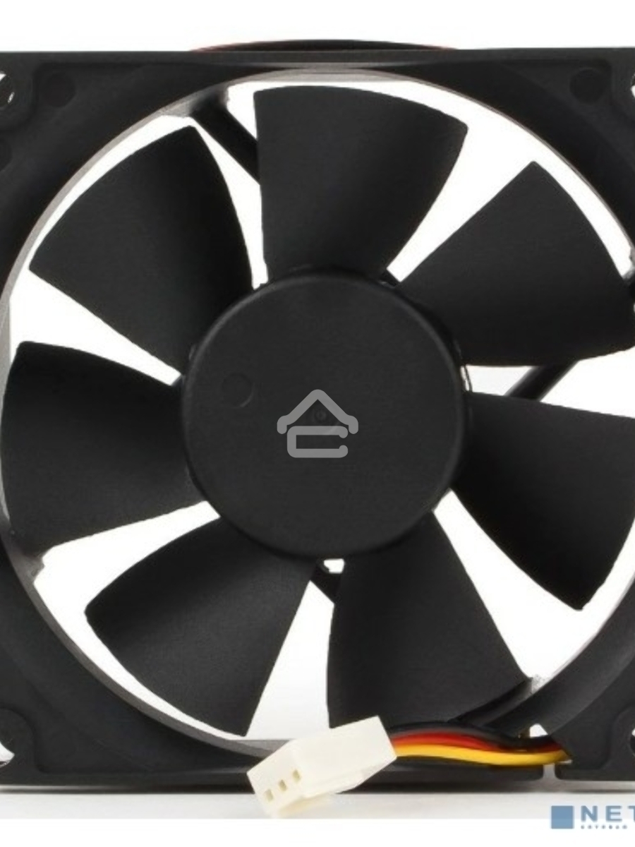 Вентилятор для корпуса Gembird FANCASE/BALL-3100 черный, 80 мм, 3100 об/мин, 38.65 дБ, 3 pin