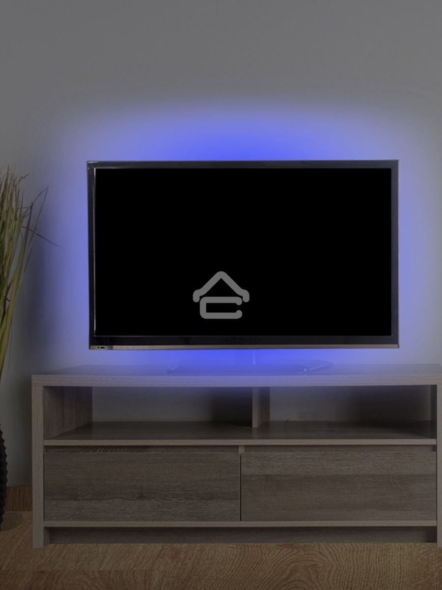 Лента LED с USB коннектором 5 В, 8 мм, IP65, SMD 2835, 60 LED/m, цвет свечения синий