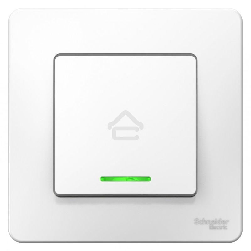 Выключатель 1-кл. СП BLANCA (сх.1) 10А 250В с подсветкой бел. SchE BLNVS010111