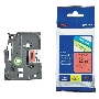 Картридж Brother TZE431 12 мм, 8 м, черный шрифт, красный фон, для BROTHER P-touch