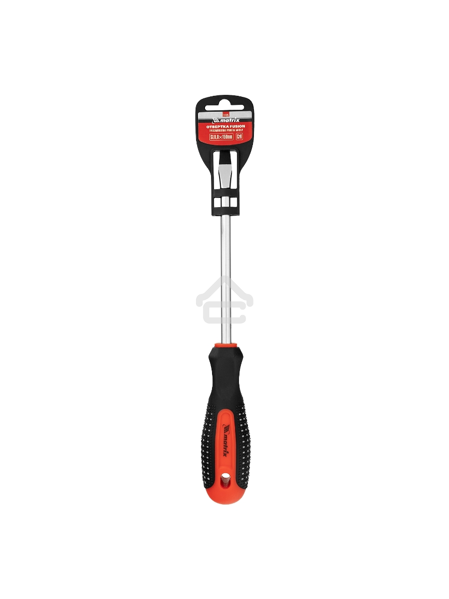 Отвертка MATRIX 11425 fusion sl8.0х150мм crv 3-х компонентная рукоятка anti slip