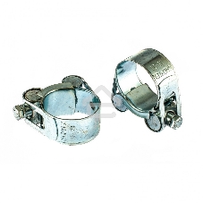 Хомуты металлические Сибртех, силовые 26-28 мм, ширина 18 мм, шарнирные, W1, 2 шт.