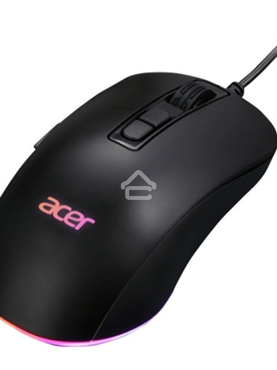 Мышь проводная Acer OMW135 черный, 6400 dpi, USB, кнопки - 7