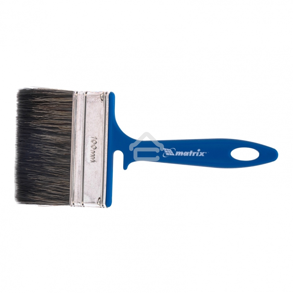 Кисть флейцевая Matrix для водных красок, 100x12 мм, смешанная щетина, пластиковая рукоятка