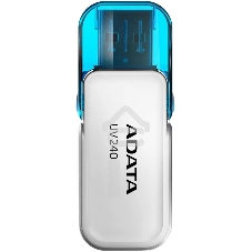 Флешка USB ADATA UV240 (AUV240-64G-RWH), 64Gb, USB 2.0, R/W 15/5, белый/синий