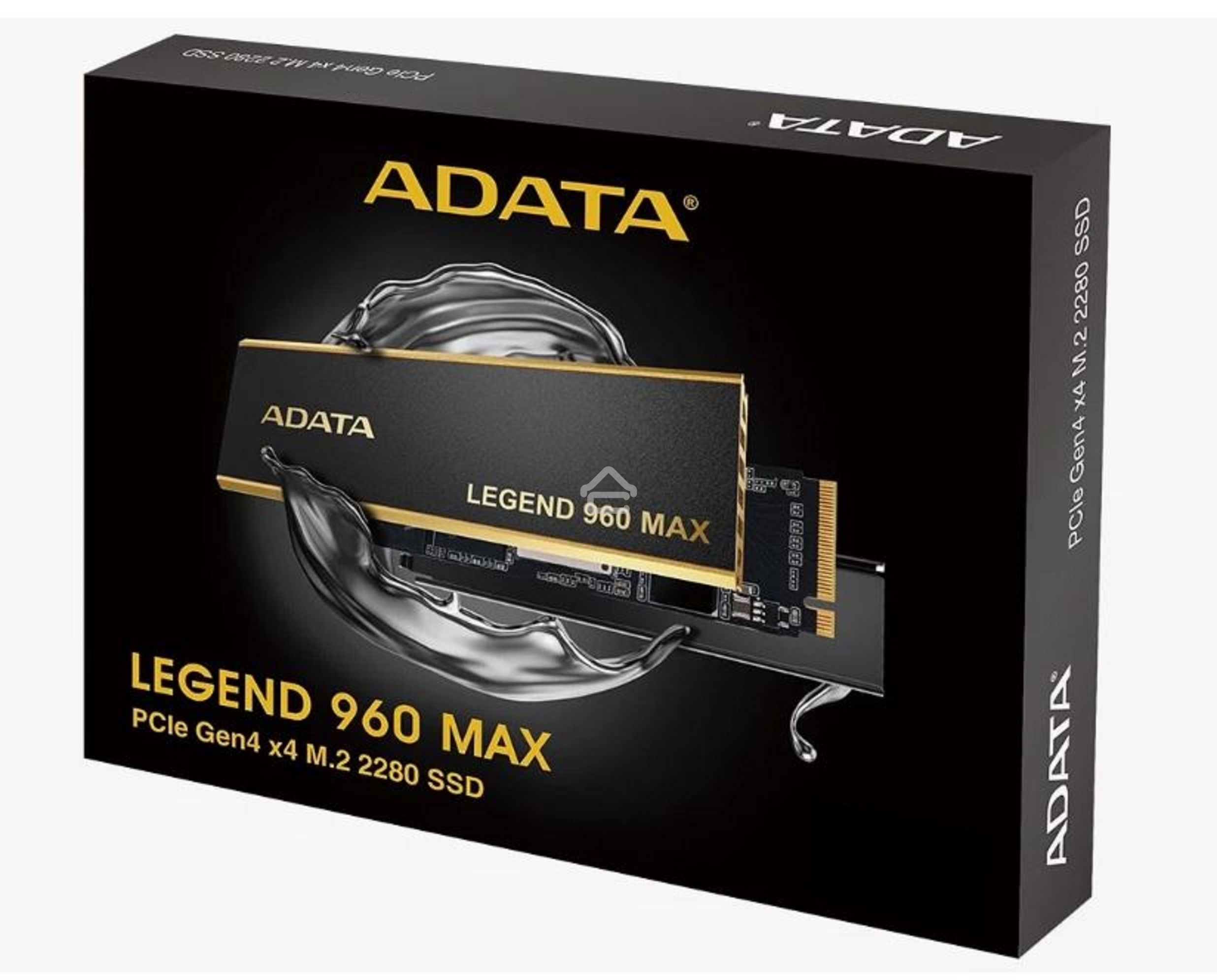 Накопитель SSD ADATA LEGEND 960 MAX, 4Tb, M.2 2280, PCIe 4.0 x4, NVMe, R/W 7400/6800, с радиатором