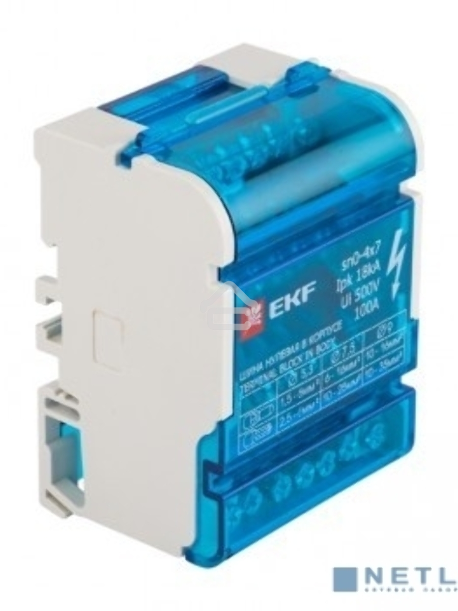 Шина нулевая в корпусе 4х7 EKF sn0-4x7