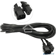 Кабель монитор-компьютер (UPS->уст-во) ExeGate Power EC-10P (С13->С14) VDE-250V-3*1,00-CU, 10A, 10м