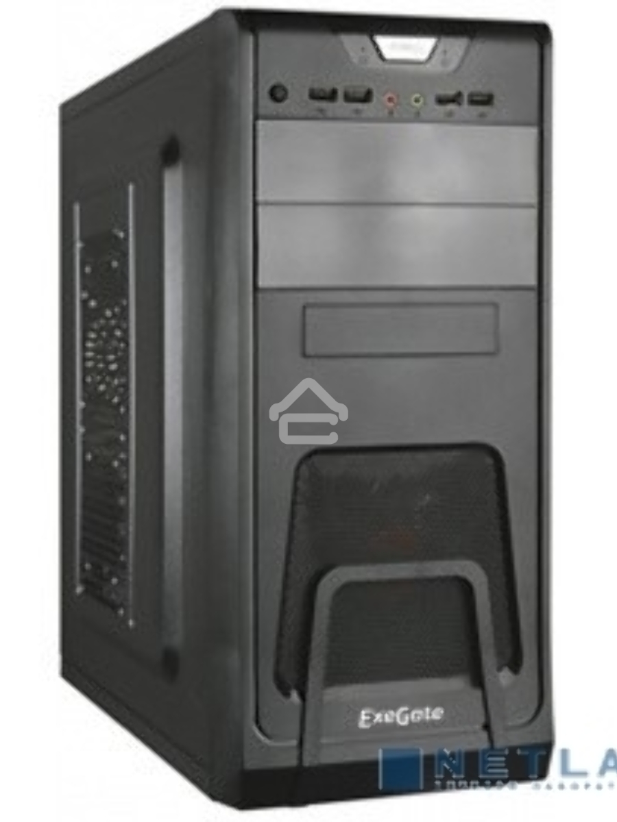 Компьютерный корпус Exegate EX278392RUS Miditower Exegate CP-603 Black, ATX, <CP450W, 80mm>, 2*USB+2*USB3.0, Audio
