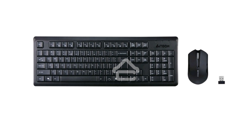 Клавиатура + мышь A4 V-Track 4200N клав:черный мышь:черный USB беспроводная