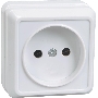 Розетка Iek ERO10-K33-10-DC РС20-2-ОКм 1местн. без з/к 10А откр.уст. ОКТАВА (кремовый)
